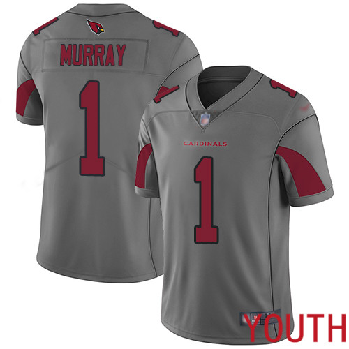 Arizona Cardinals Limited Silver Youth Kyler Murray Jersey NFL Football #1 Inverted Legend